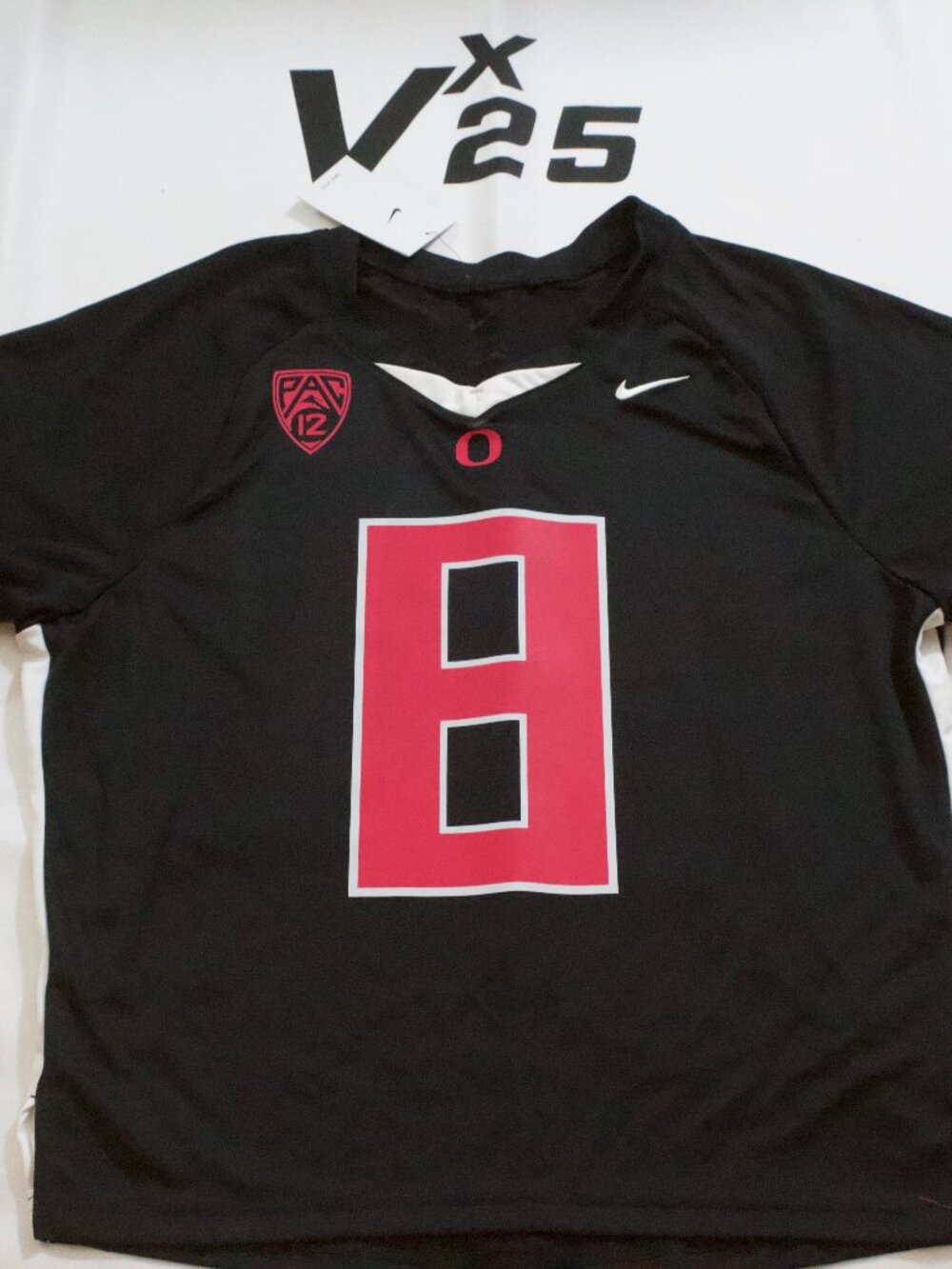 NEW Men's Marcus Mariota Oregon Ducks Black and Pink Jersey Shirt Size Large